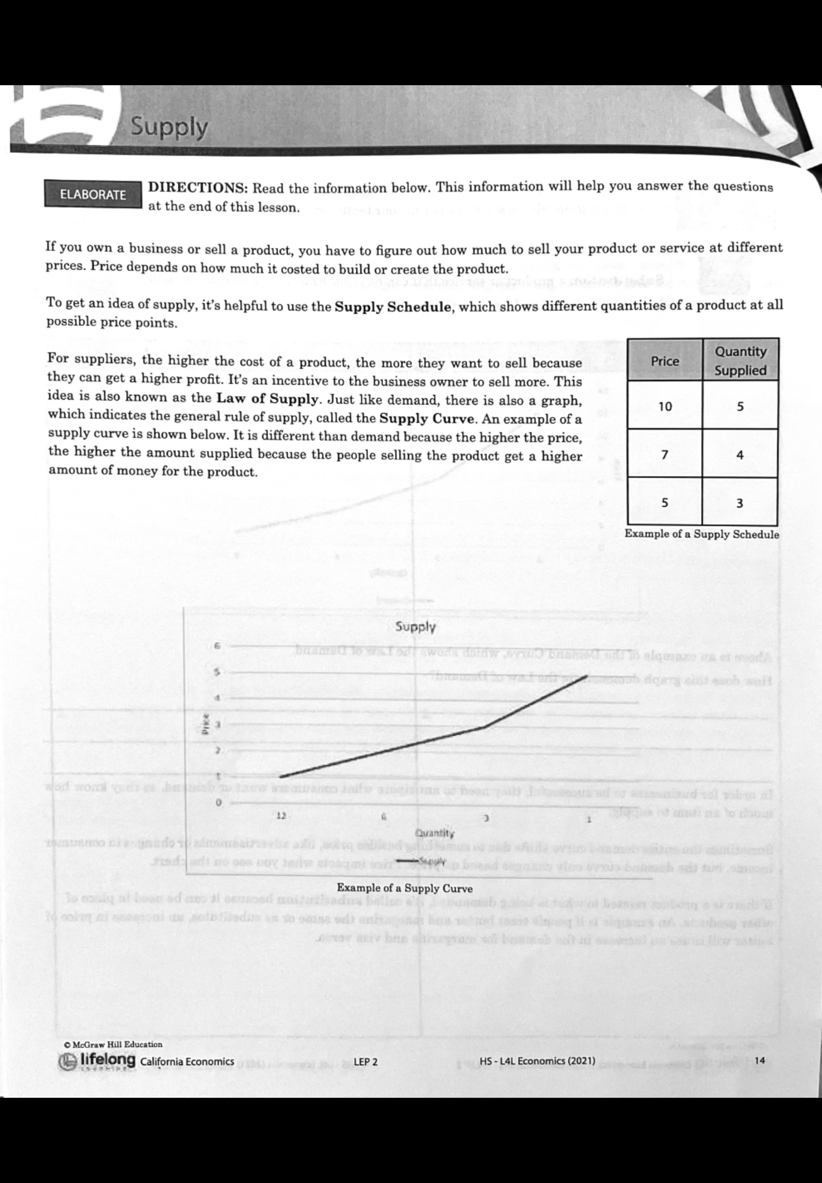 your knowledge of this lesson. My income affects demand because 2. My