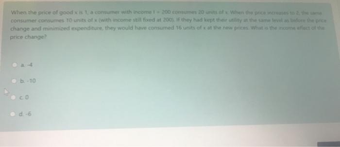 no utility from extra wheels or frames Which of the following could