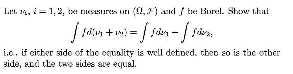  Let vi, i = 1, 2, be measures on (2, F)