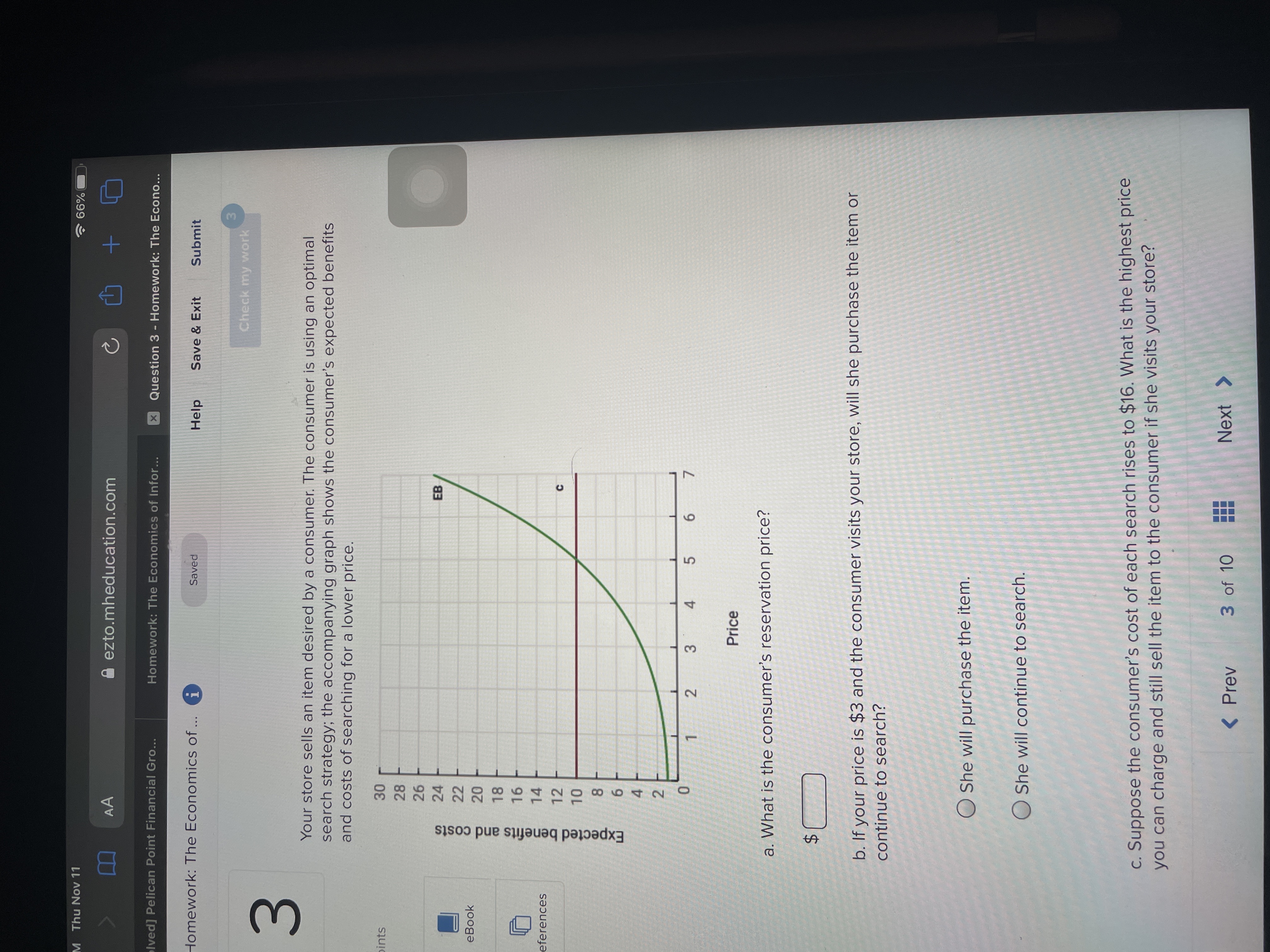  Thu Nov 11 66% AA a ezto.mheducation.com C + Ived] Pelican