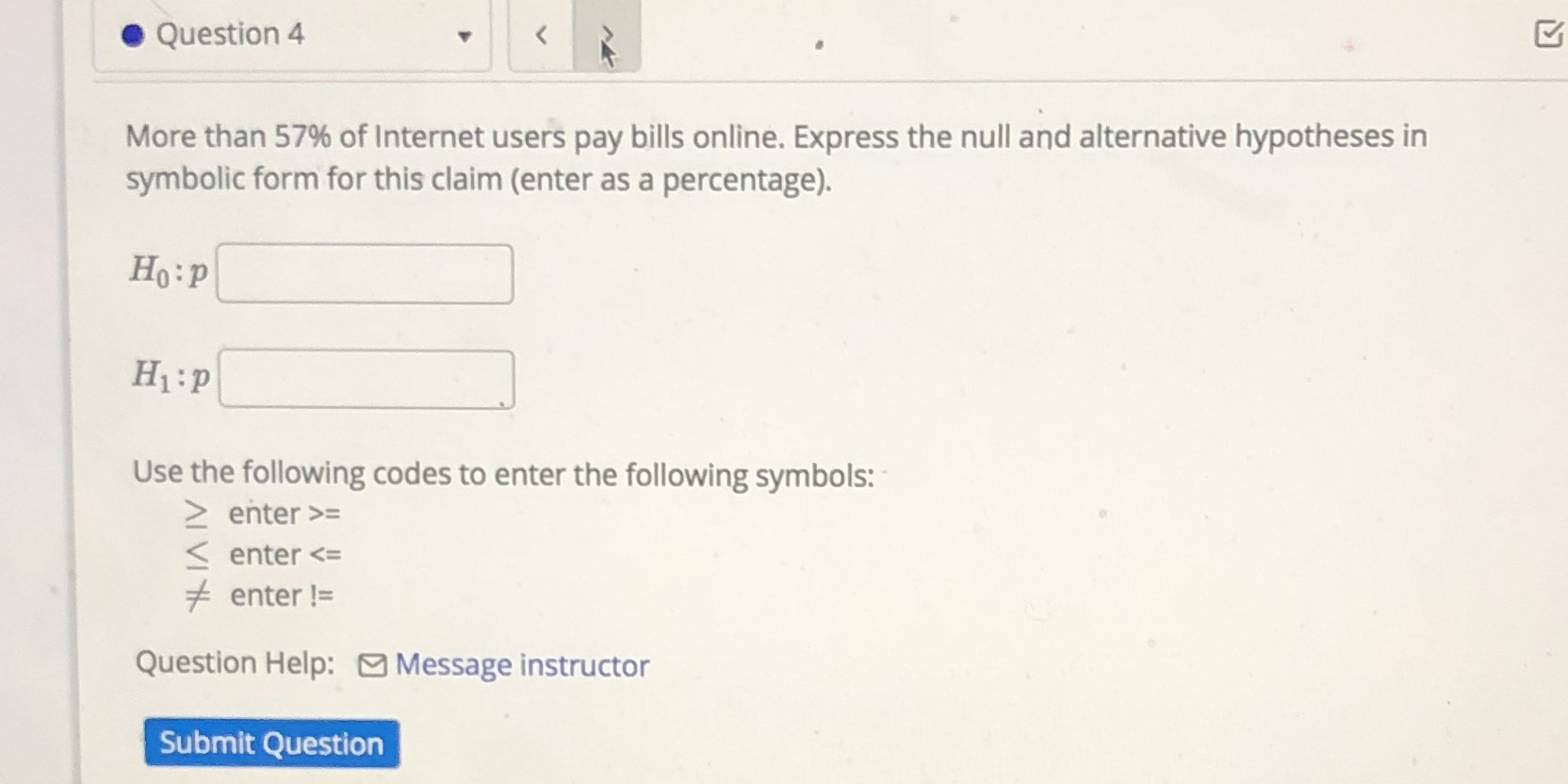 Help please! Lesson 10 . Question 4 More than 57% of Internet