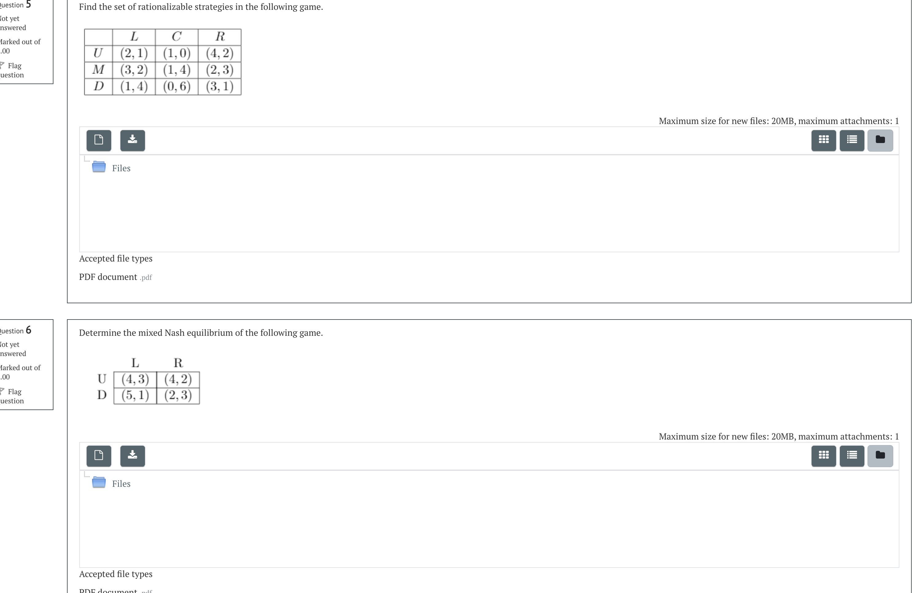 needed answer for this microeconomic course question Question 5 Find the set