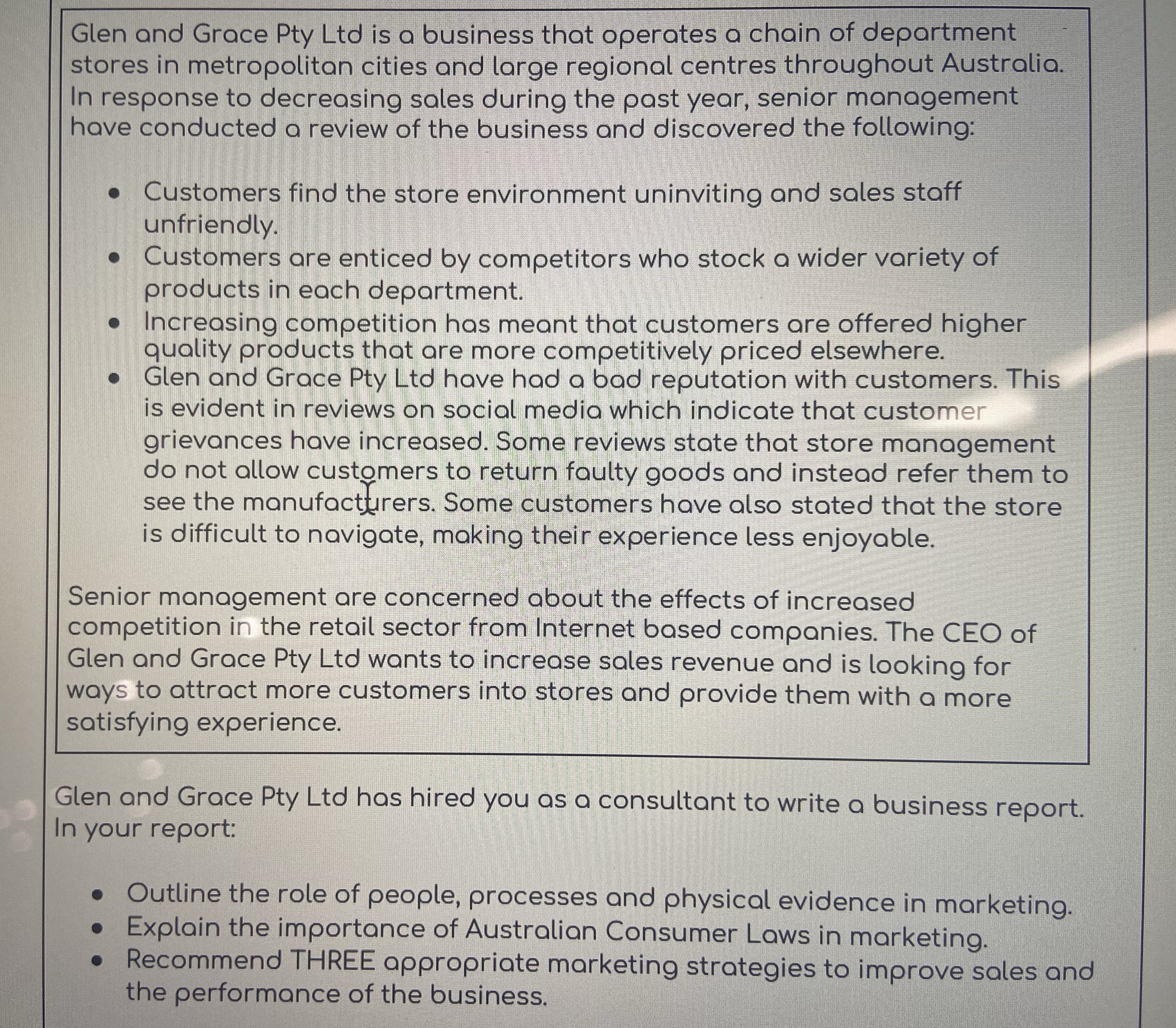 Can I please get some help with the third question recommend three