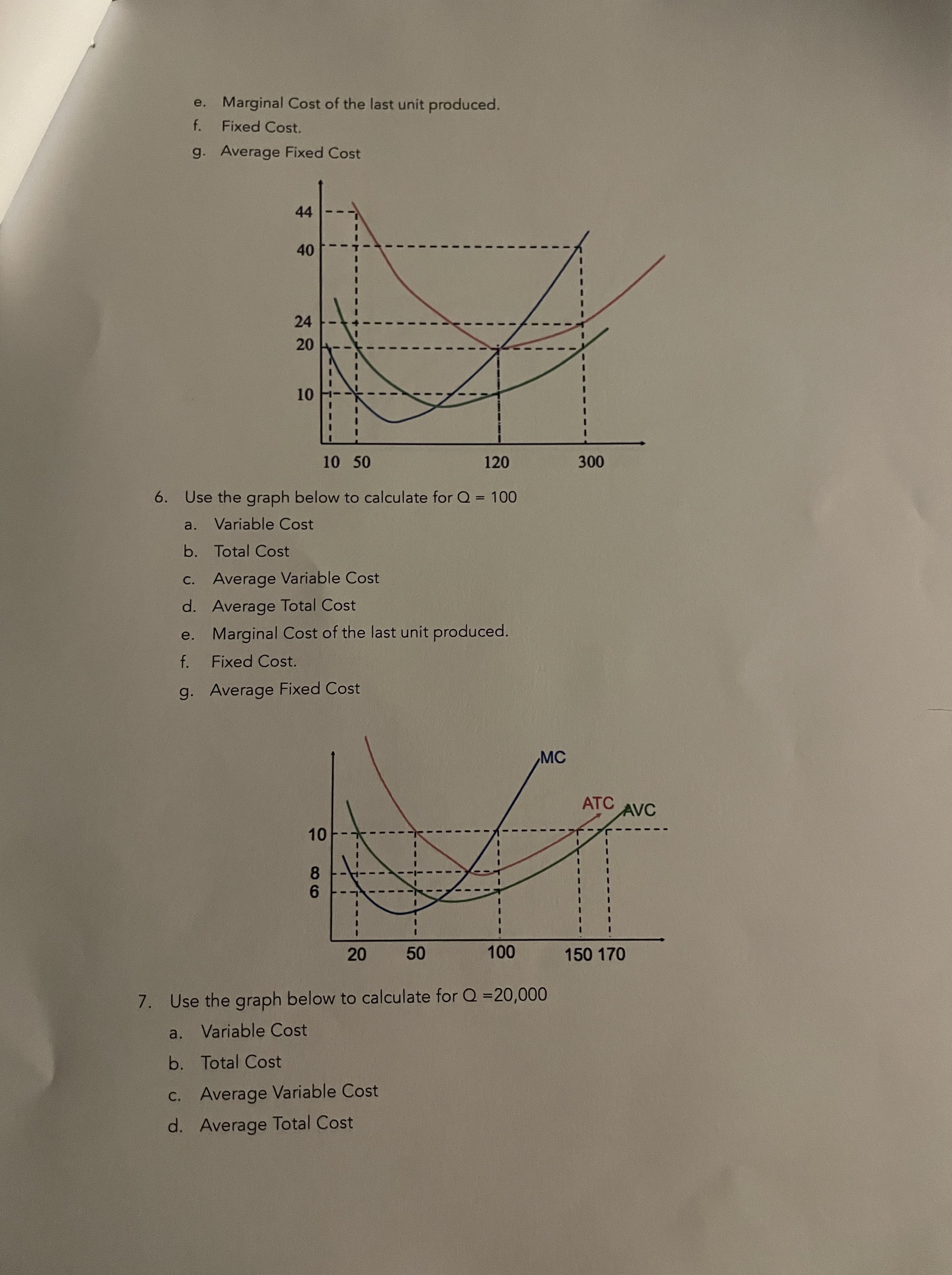 ? 10,000 20,000 8. Use the graph below to calculate for Q