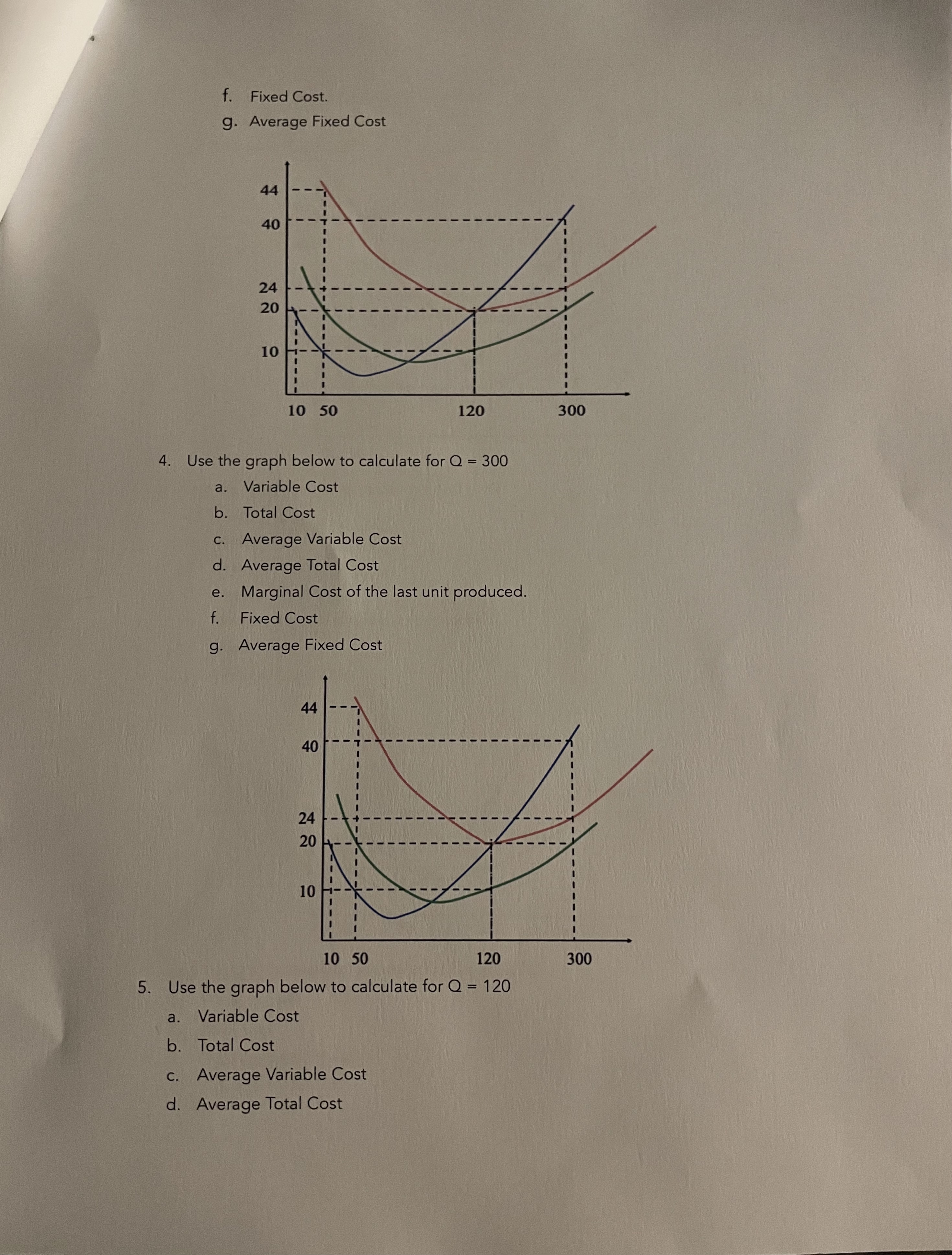 10,000 10,000 20,000 9. Use the graph below to calculate for Q