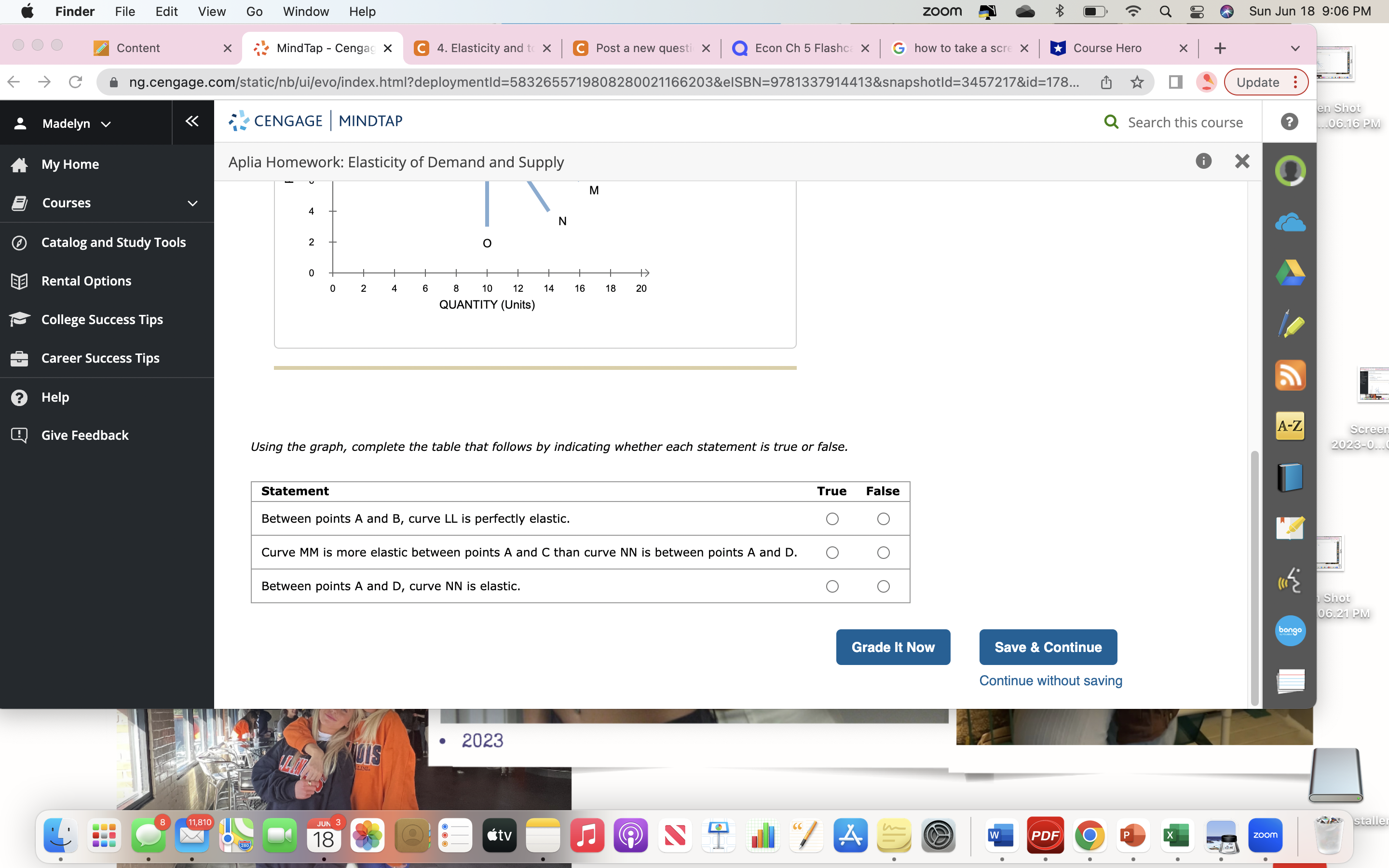 Q Sun Jun 18 9:06 PM ... Content X MindTap - Cengag