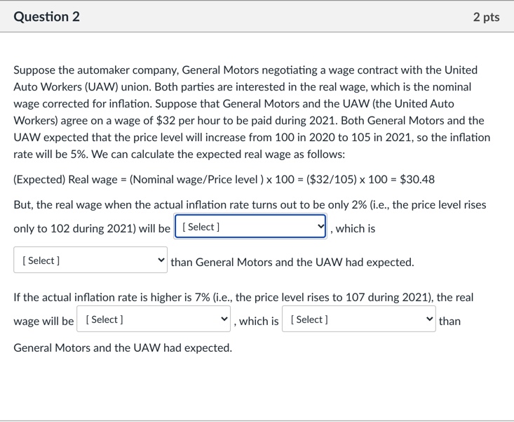 This question is an economics question read it and solve it Question