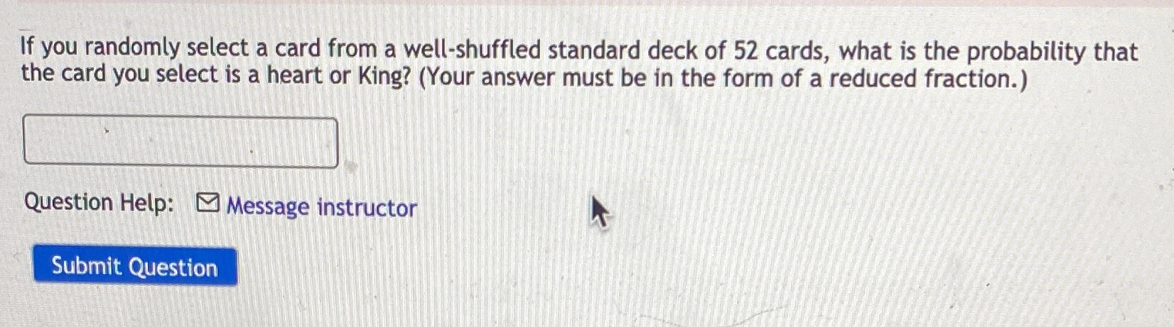 If you randomly select a card from a well-shuffled standard deck