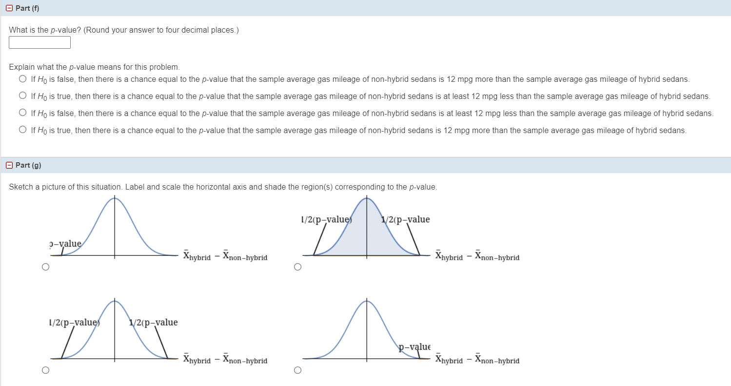 and hybrid sedans. O )7\"be 10},be represents the average d'rlference in the