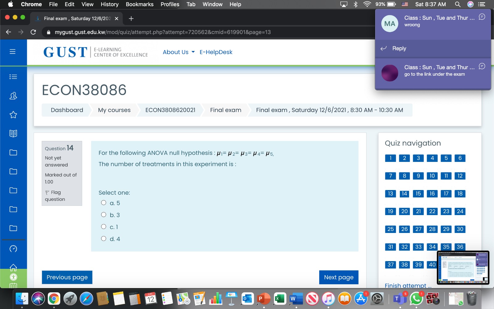 20 X , if the confidence Interval for B was estimated to
