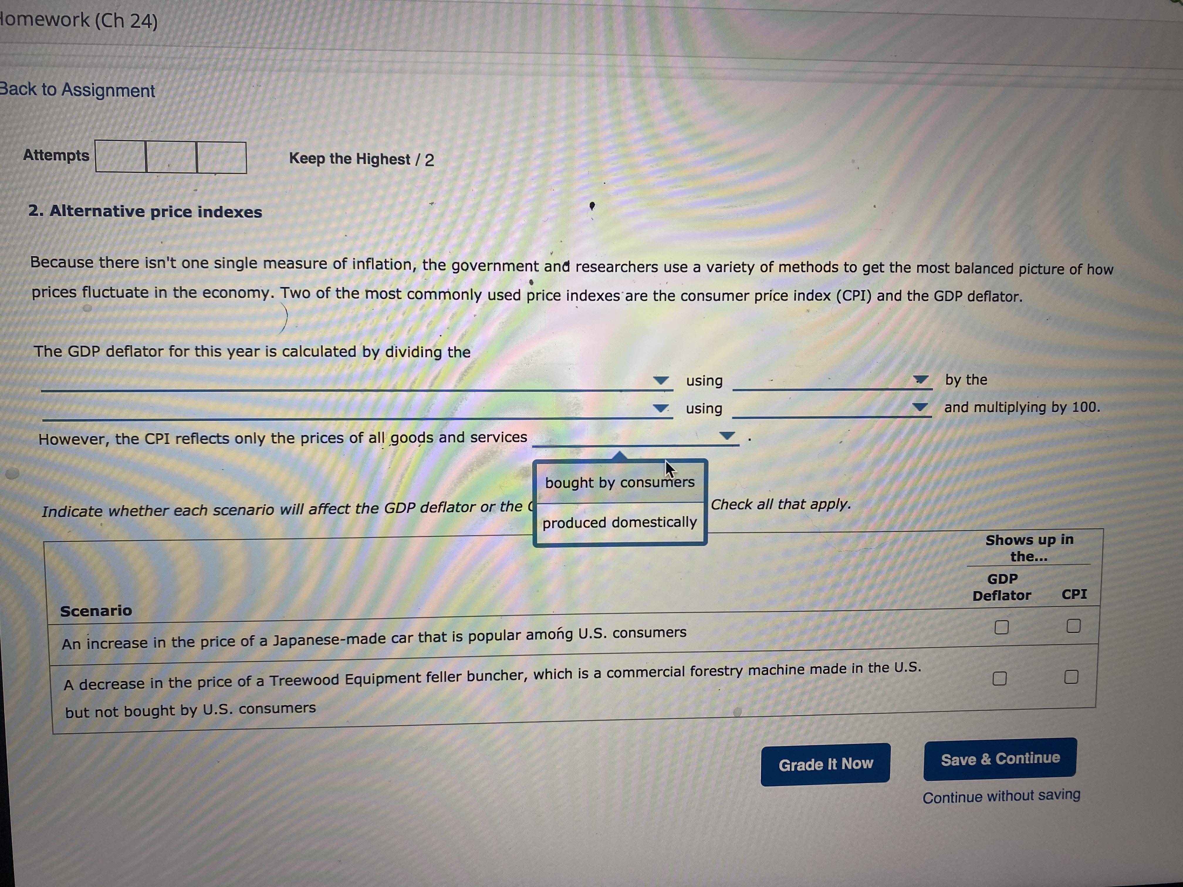 most commonly used price indexes are the consumer price index (CPI) and