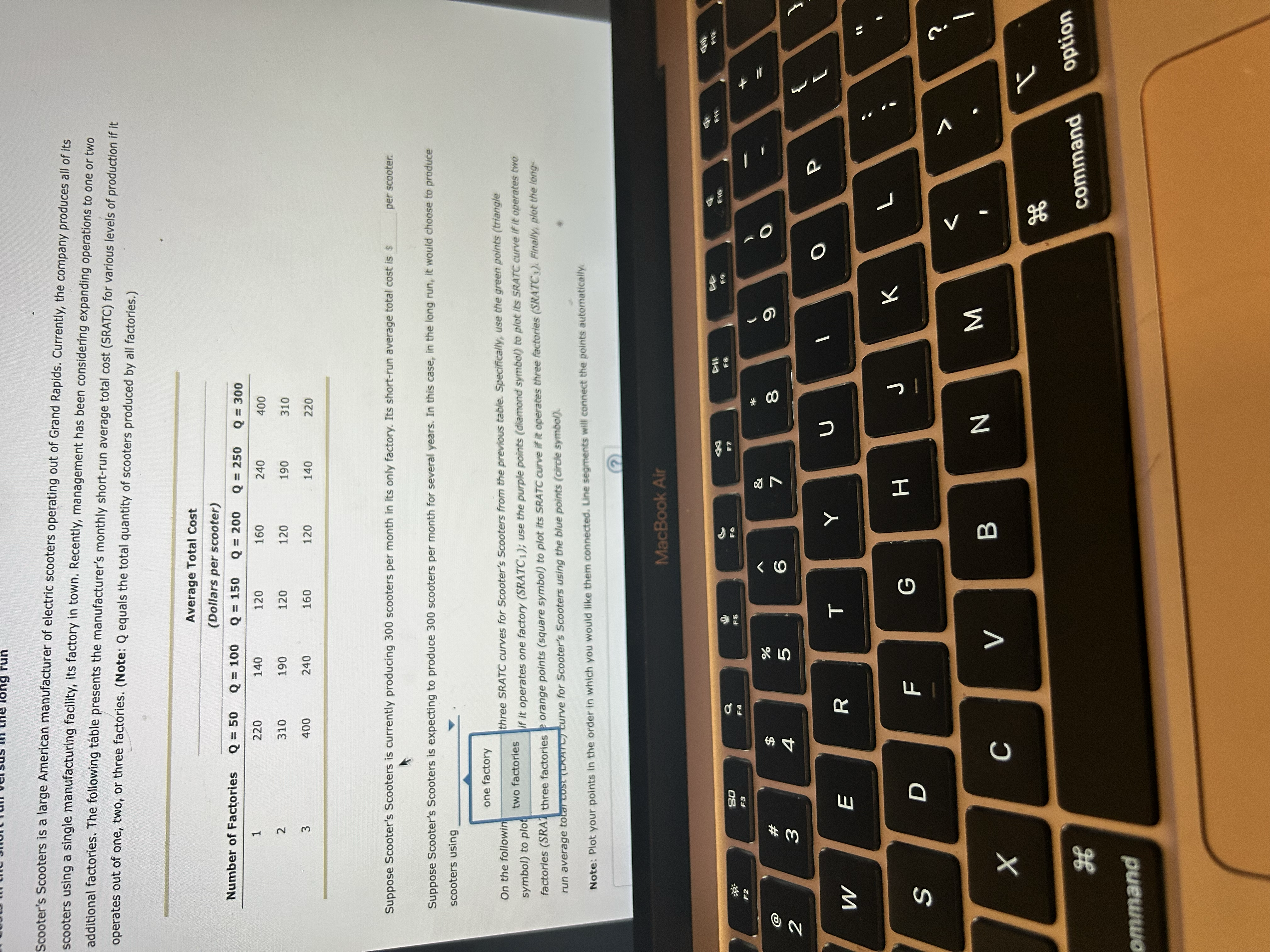 the long-run average cost curve exhibits economies of scale, constant returns to