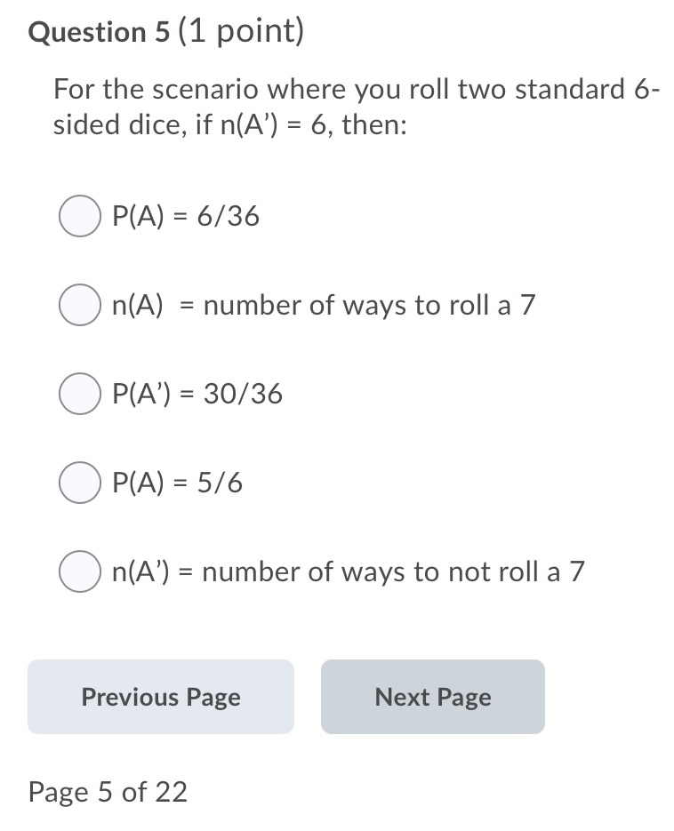 Please help answer Question 5 (1 point) For the scenario where you