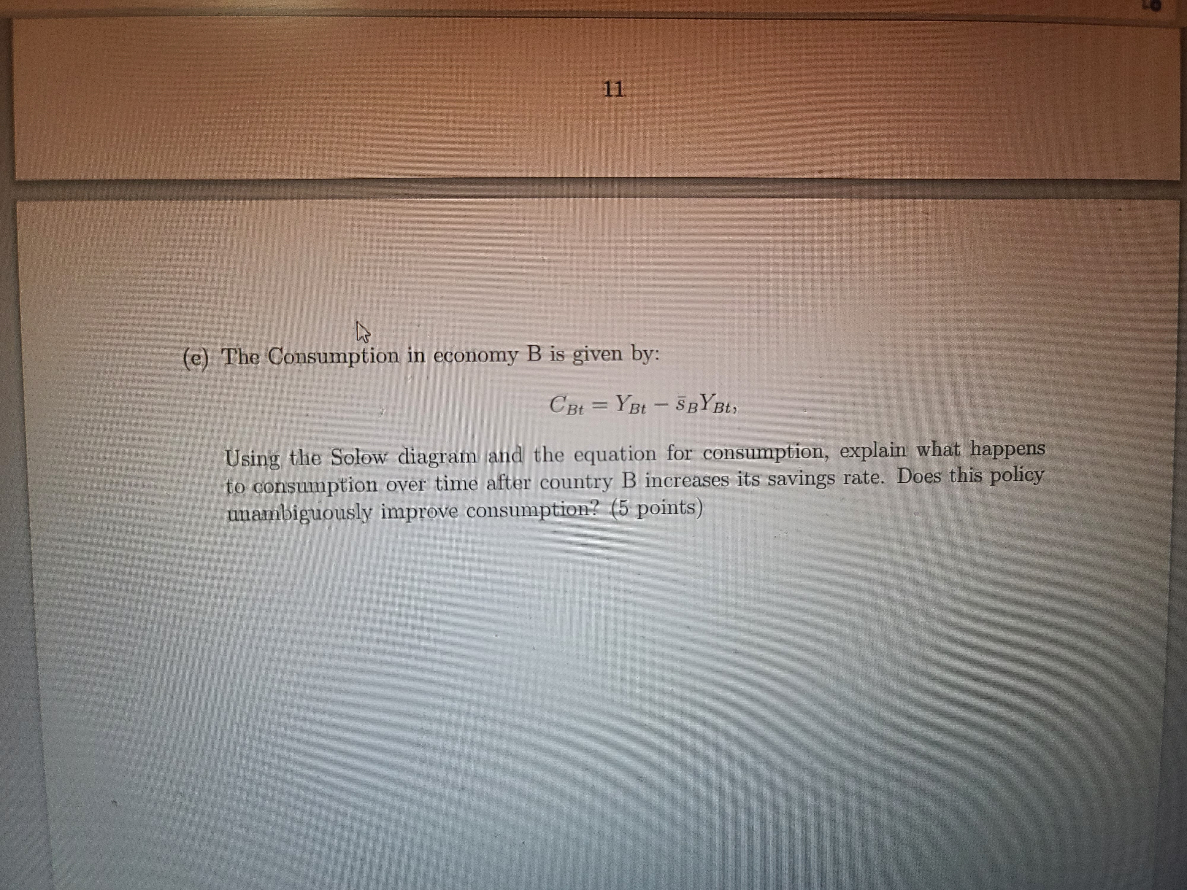 is 0.25. Labour supply is constant over time in both countries. So