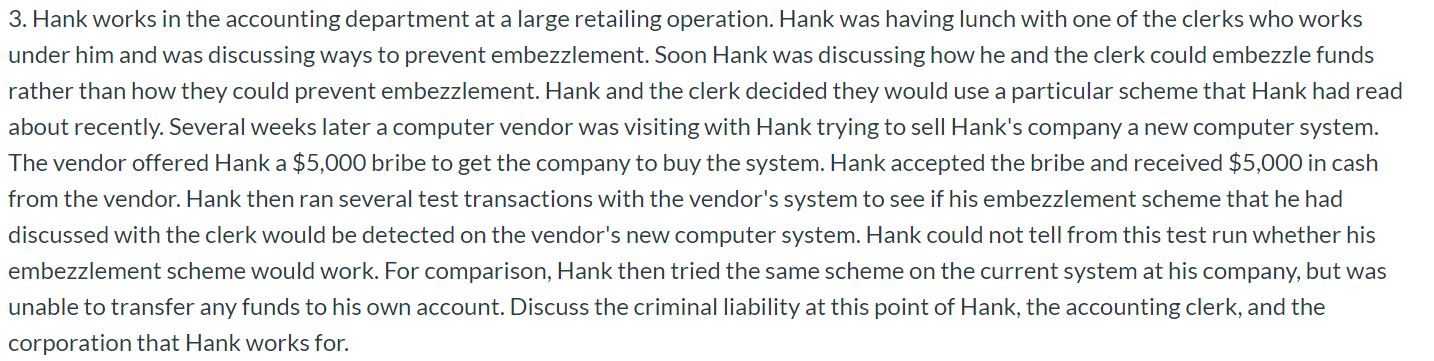 Please have issues/facts in the case and then state the case for