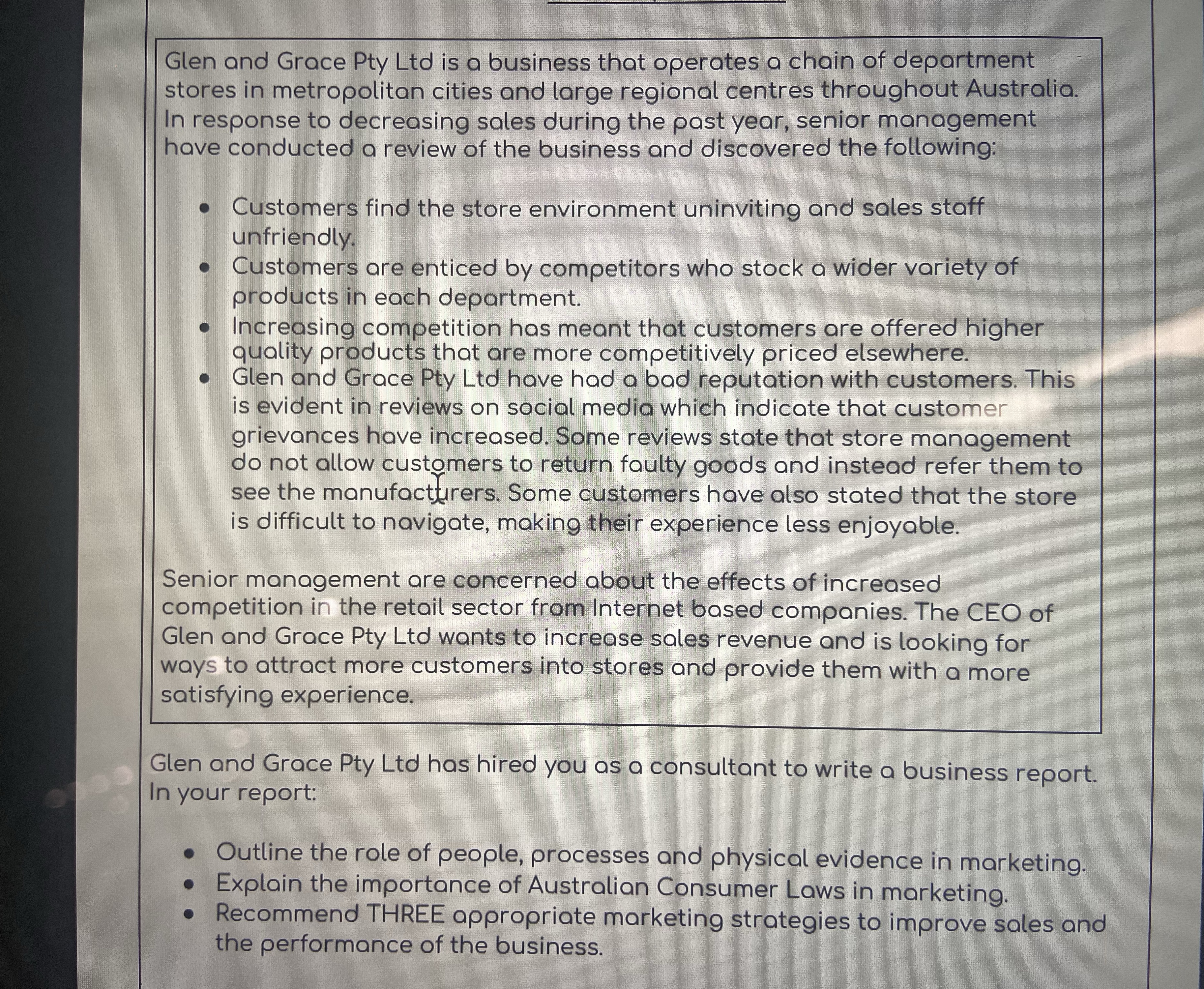 Can I please help with the third question or this scenario. How