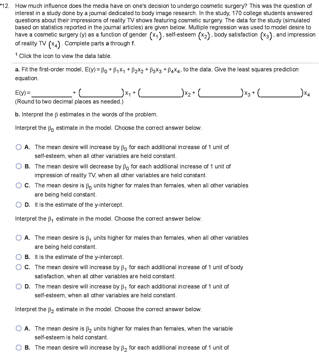 *12. How much influence does the media have on one's decision