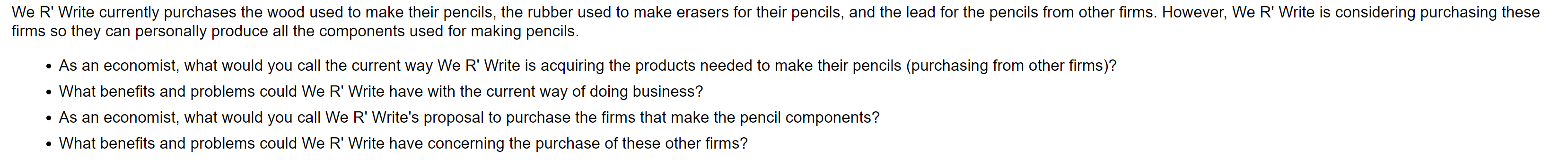 hoping to increase total revenues generated. Specifically, We R' Write increased the