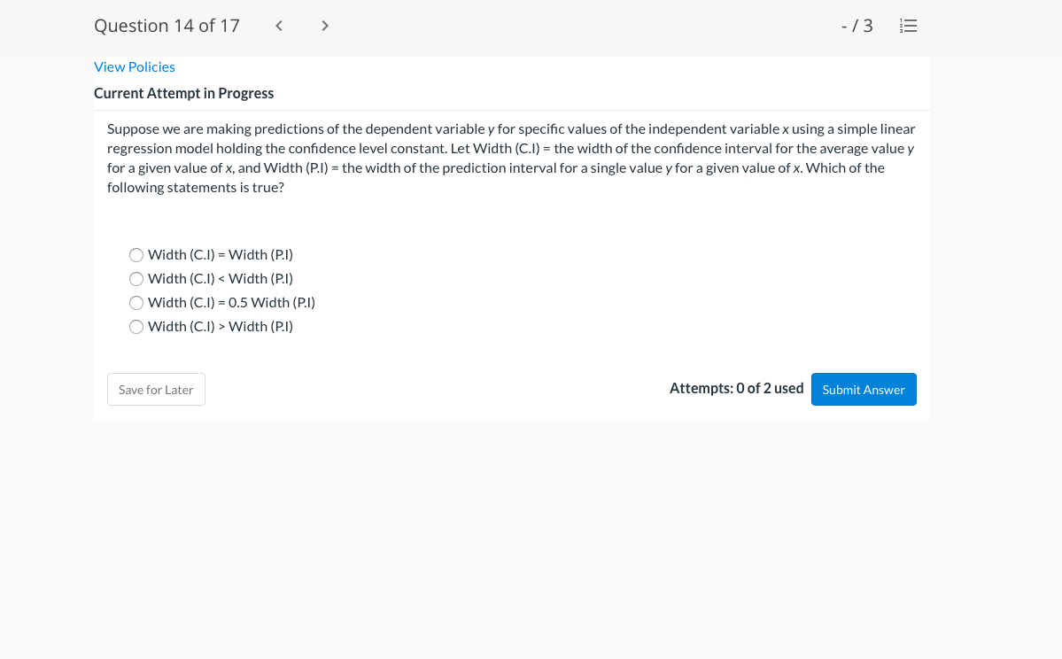 is the predicted value of y for a given value of x
