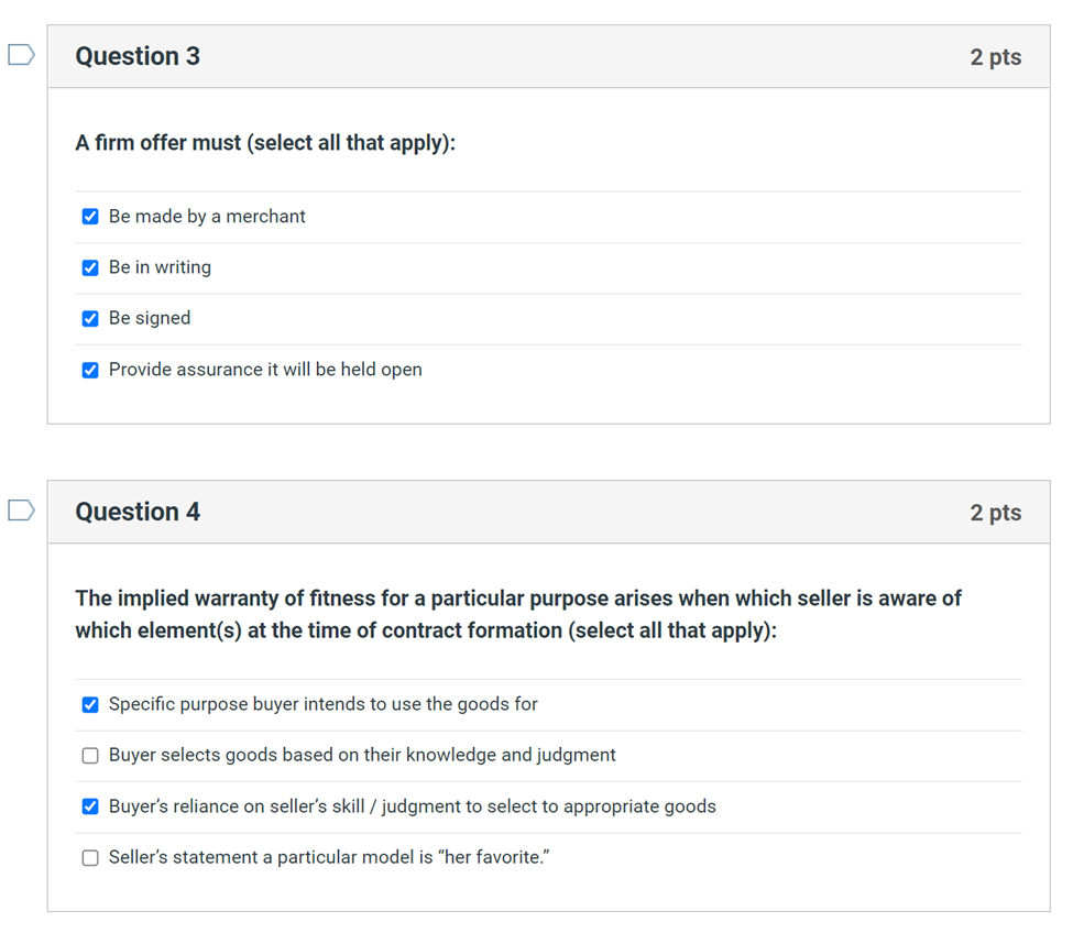 O Parties discuss every detail to which they are agreeing Detail sufficient