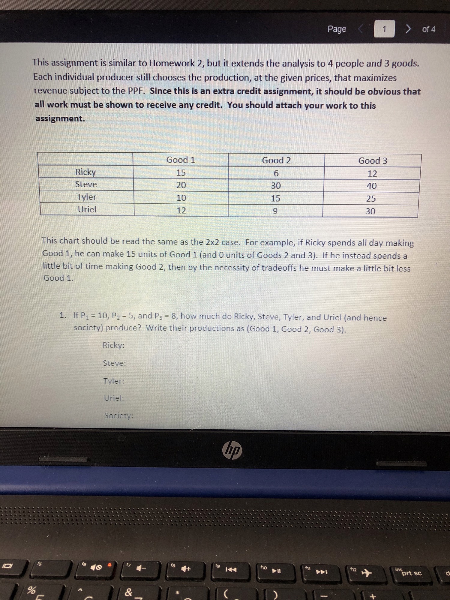 Need help! Having a hard time with this! Page 1 of 4
