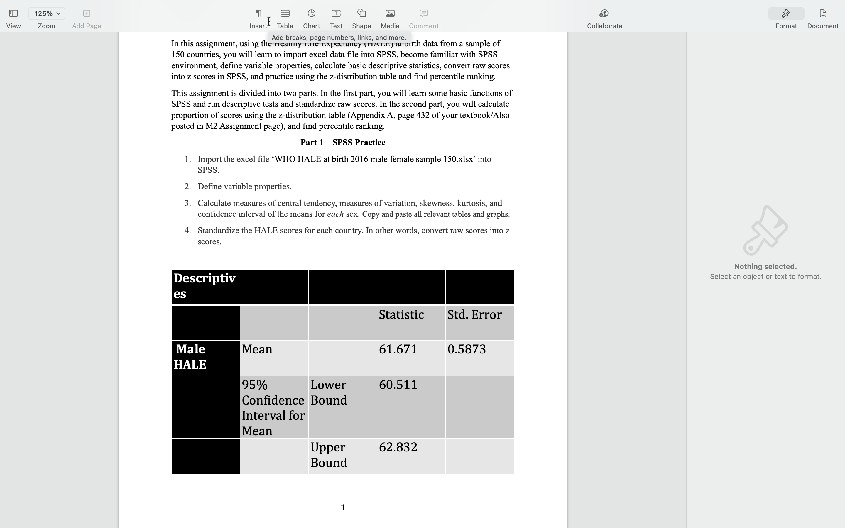 Please answer questions from 1 to 8 as well as show your