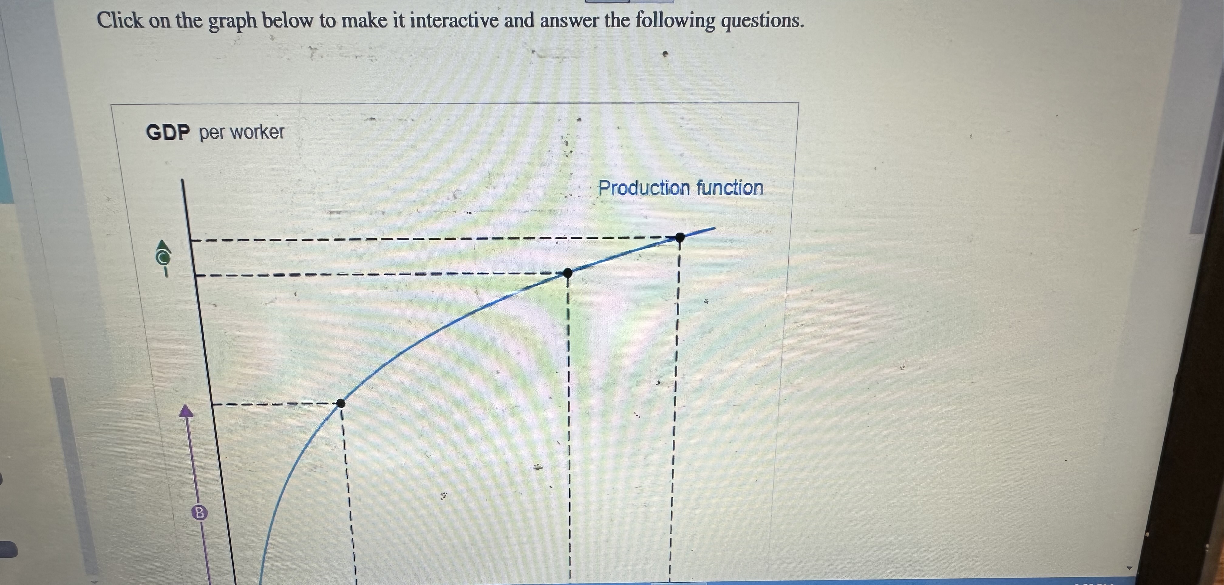 Click on the graph below to make it interactive and answer