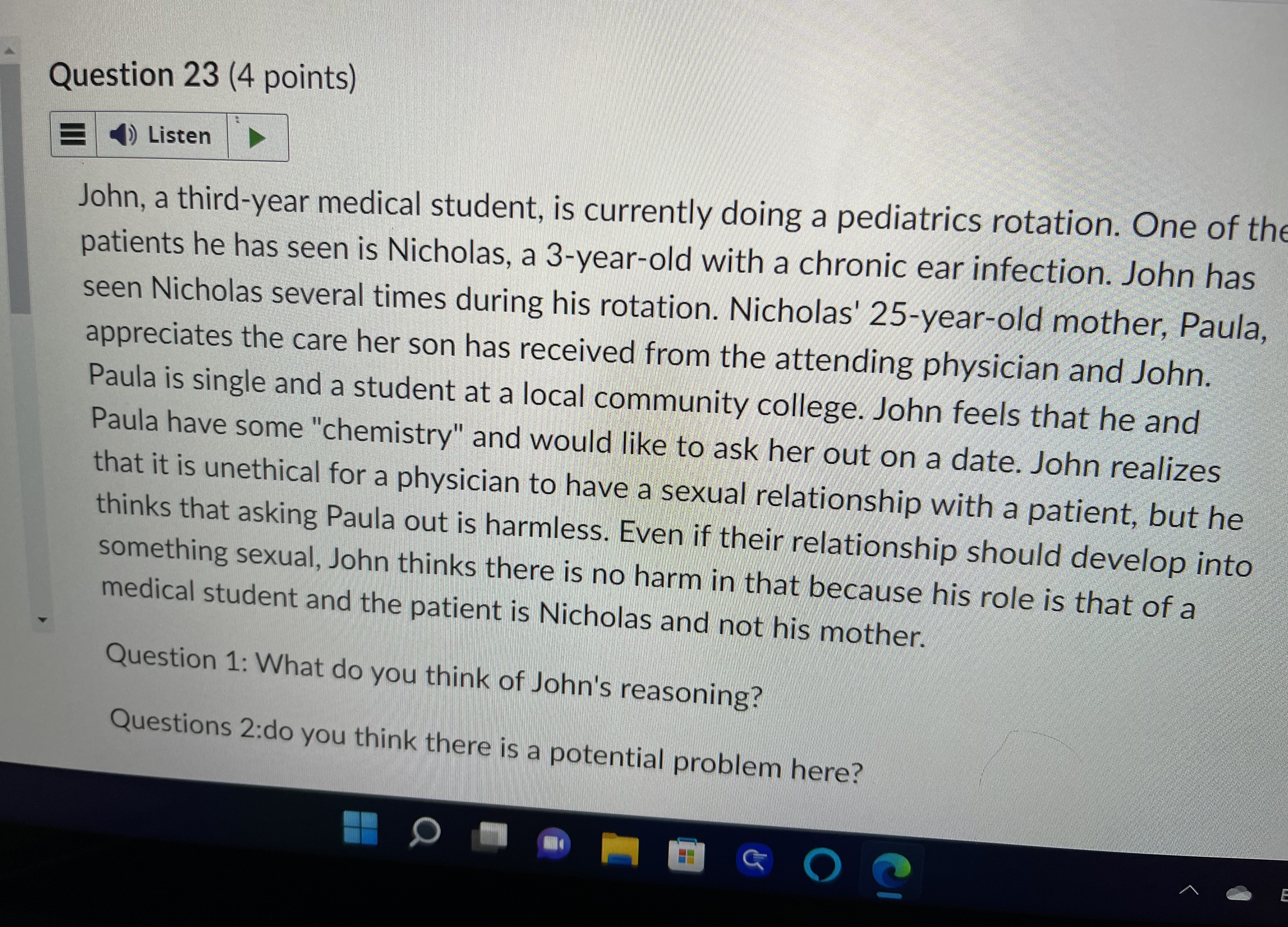 no significant past medical history. The patient's 38-year-old brother was recently diagnosed