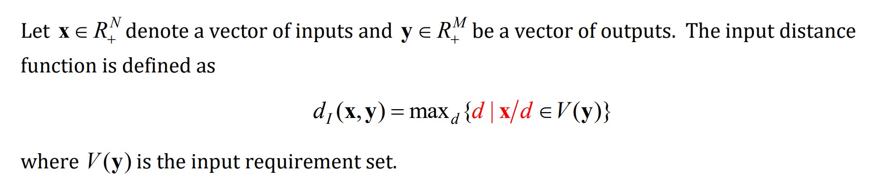  Let x E R. denote a vector of inputs and y