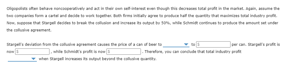 companies that operate in a duopoly (tworm oligopoly]. The daily marginal cost