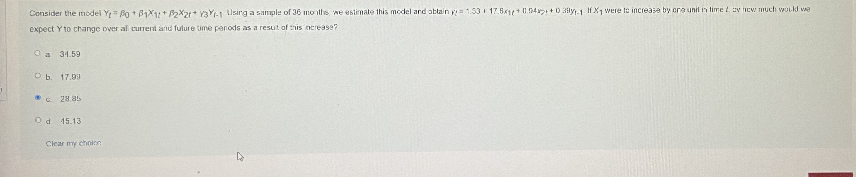 Hello, I would like the answer to this question please. Consider the