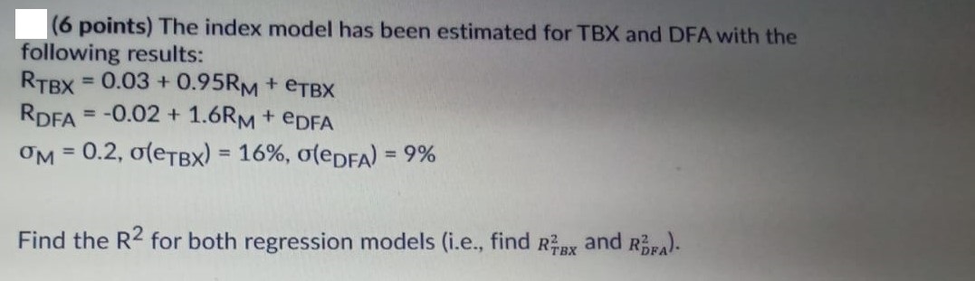 The question has been attached as an image. Need solution. (6 points)