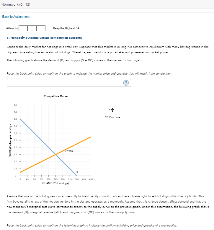  Homework (Ch 15) Back to Assignment Attempts Keep the Highest /