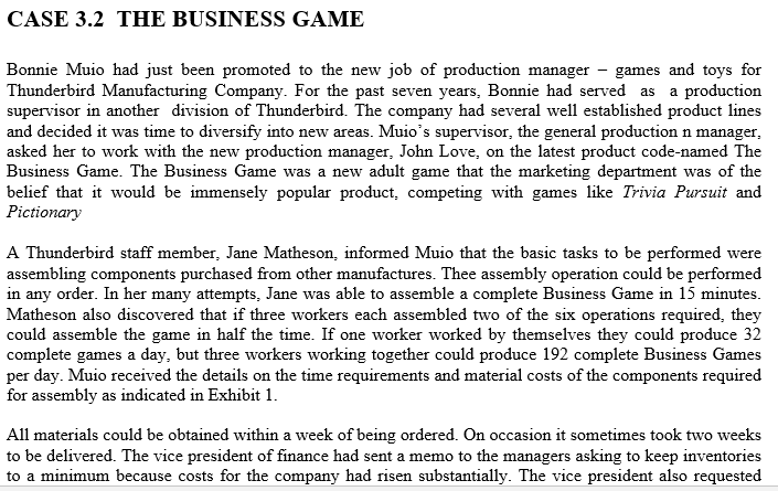 Please help me write a memo & executive summary for the below