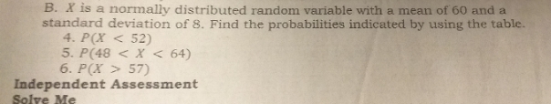 I need help in answering the Activity B B. X is a