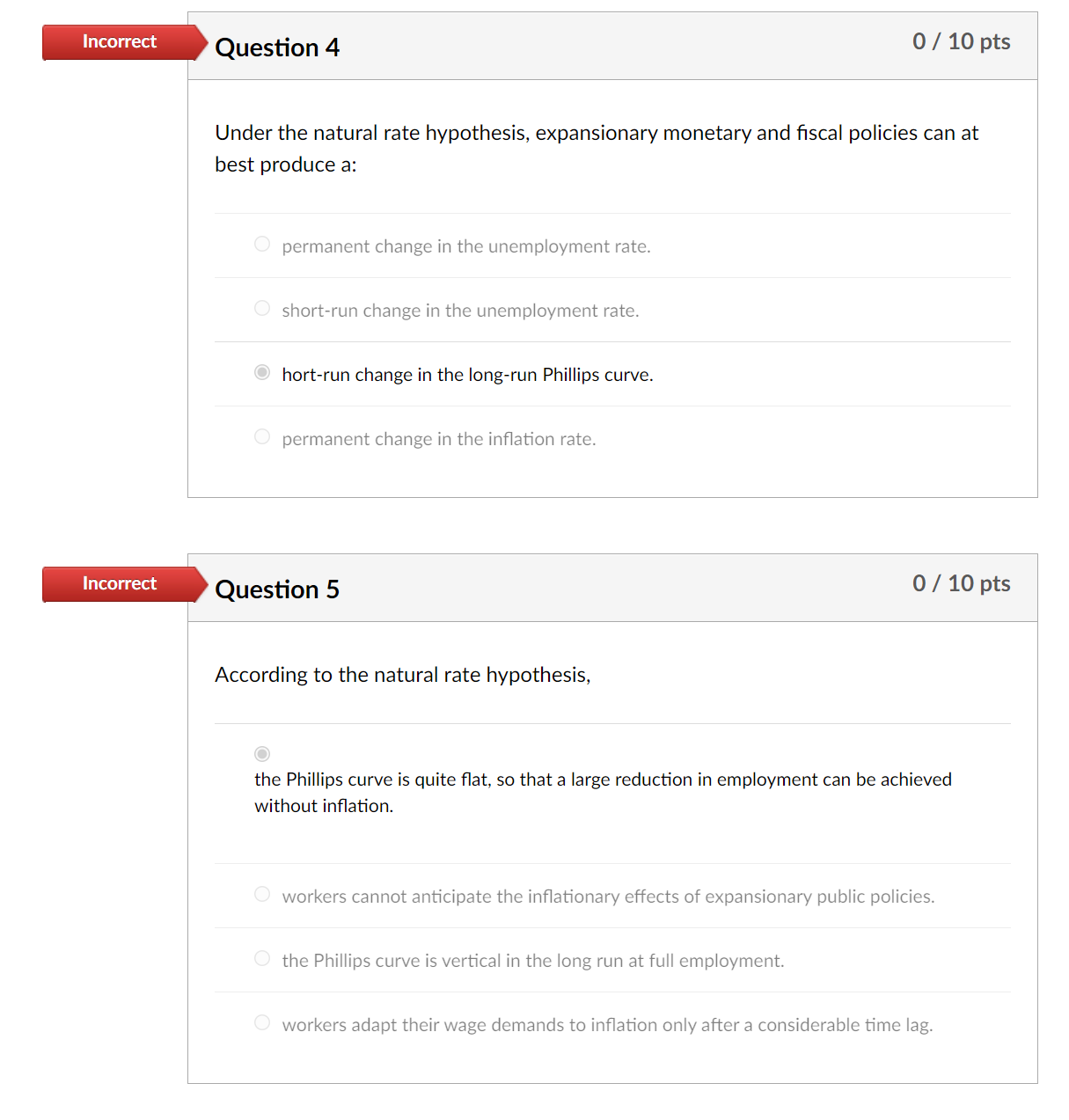 3 0 / 10 pts As shown in Exhibit 11, if people