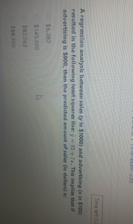 I hope the solution 957-WIPYa-IPI Time left 0:2 A regression analysis between