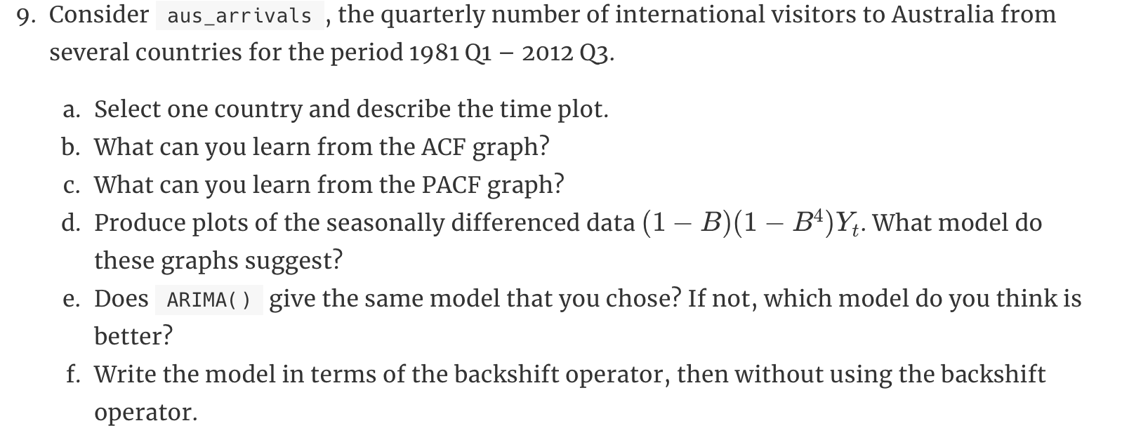 I need to answer this exercise, and do it with R studio,
