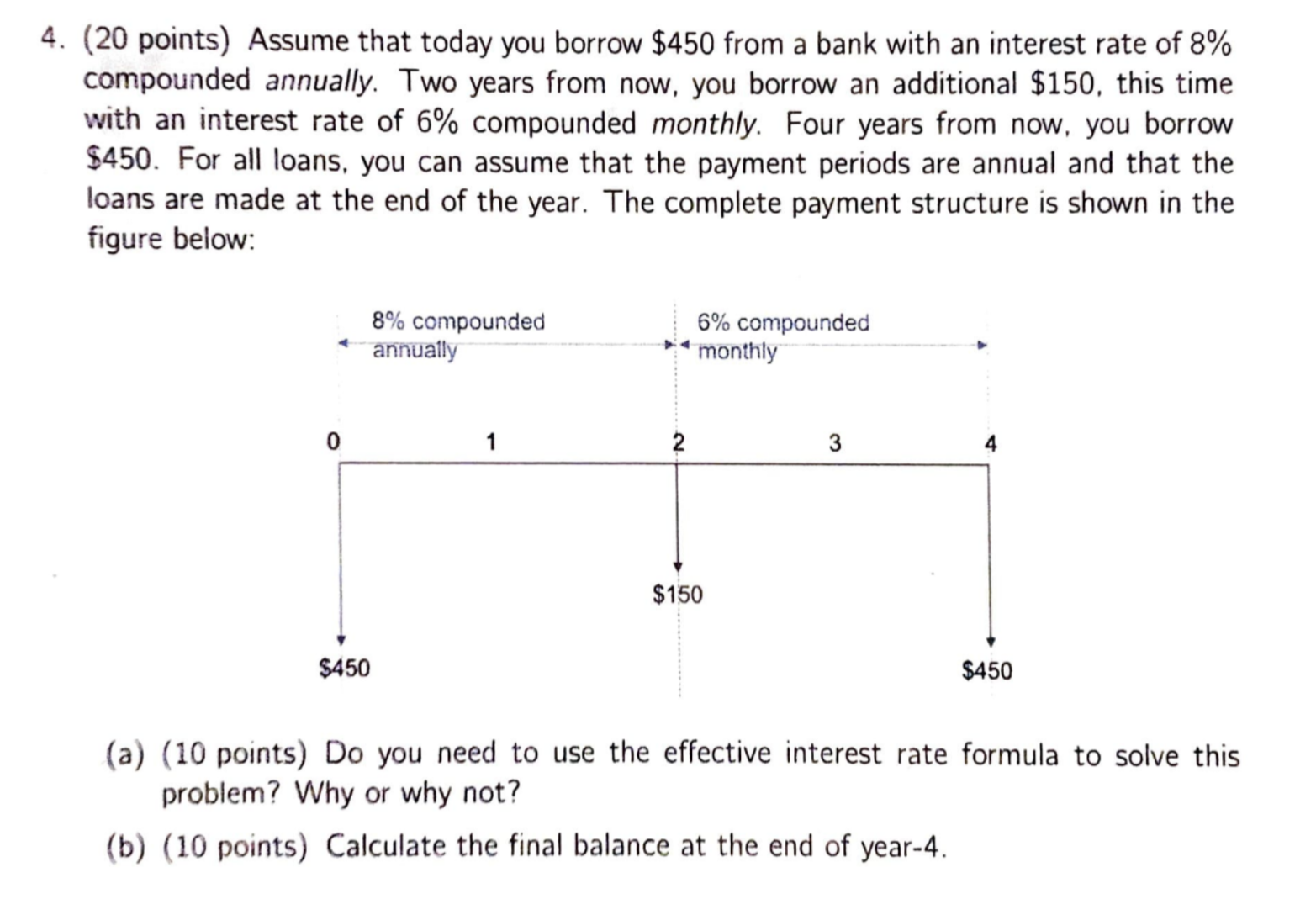 Need some help with this question, thank you 4. (20 points) Assume