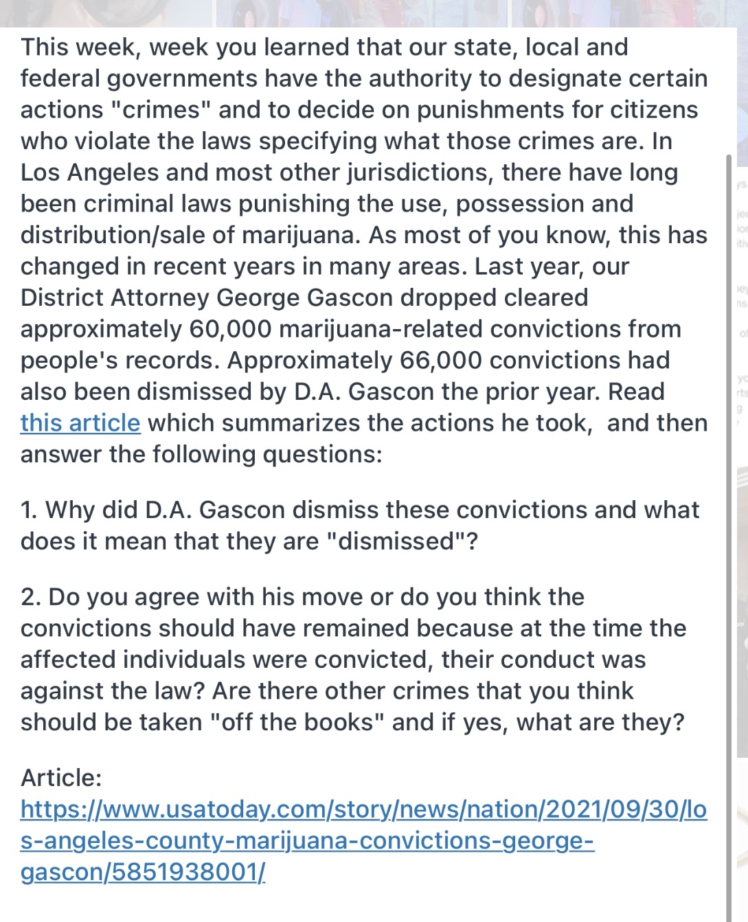  This week, week you learned that our state, local and federal