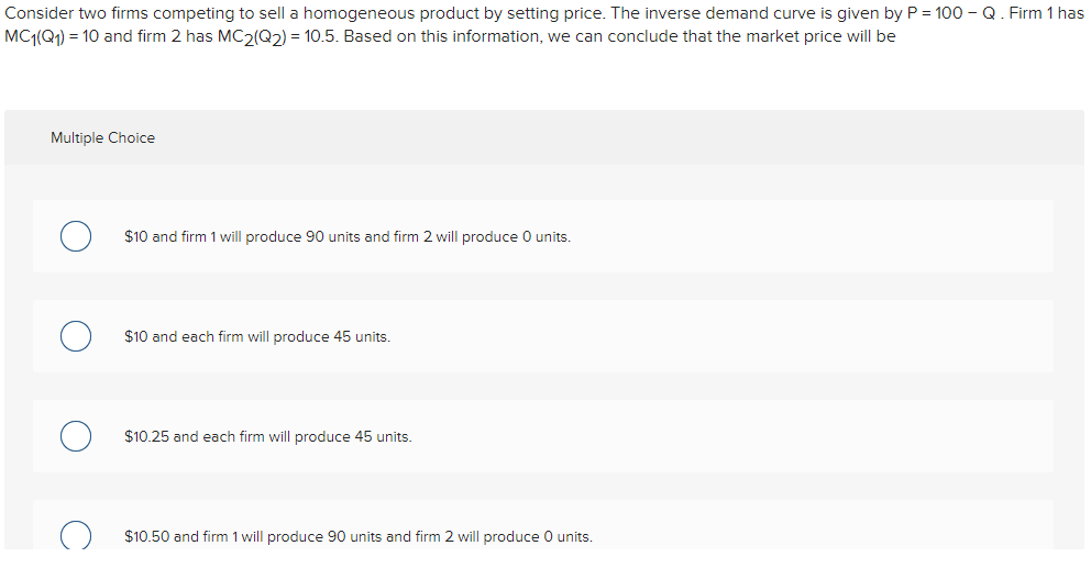 firm 1 and 2's marginal revenue functions are Multiple Choice O MR,(Q1,Q2)