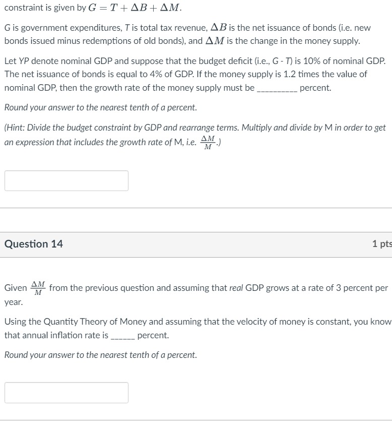 constraint is given by G = T + AB + AM.