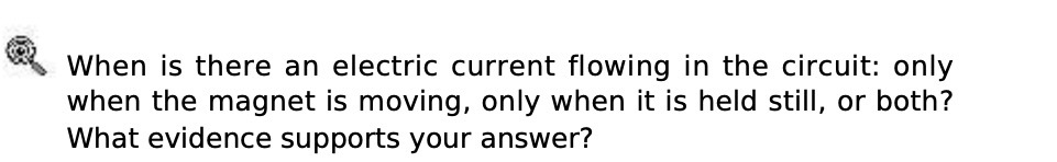  3:? me When is there an electric current flowing in the
