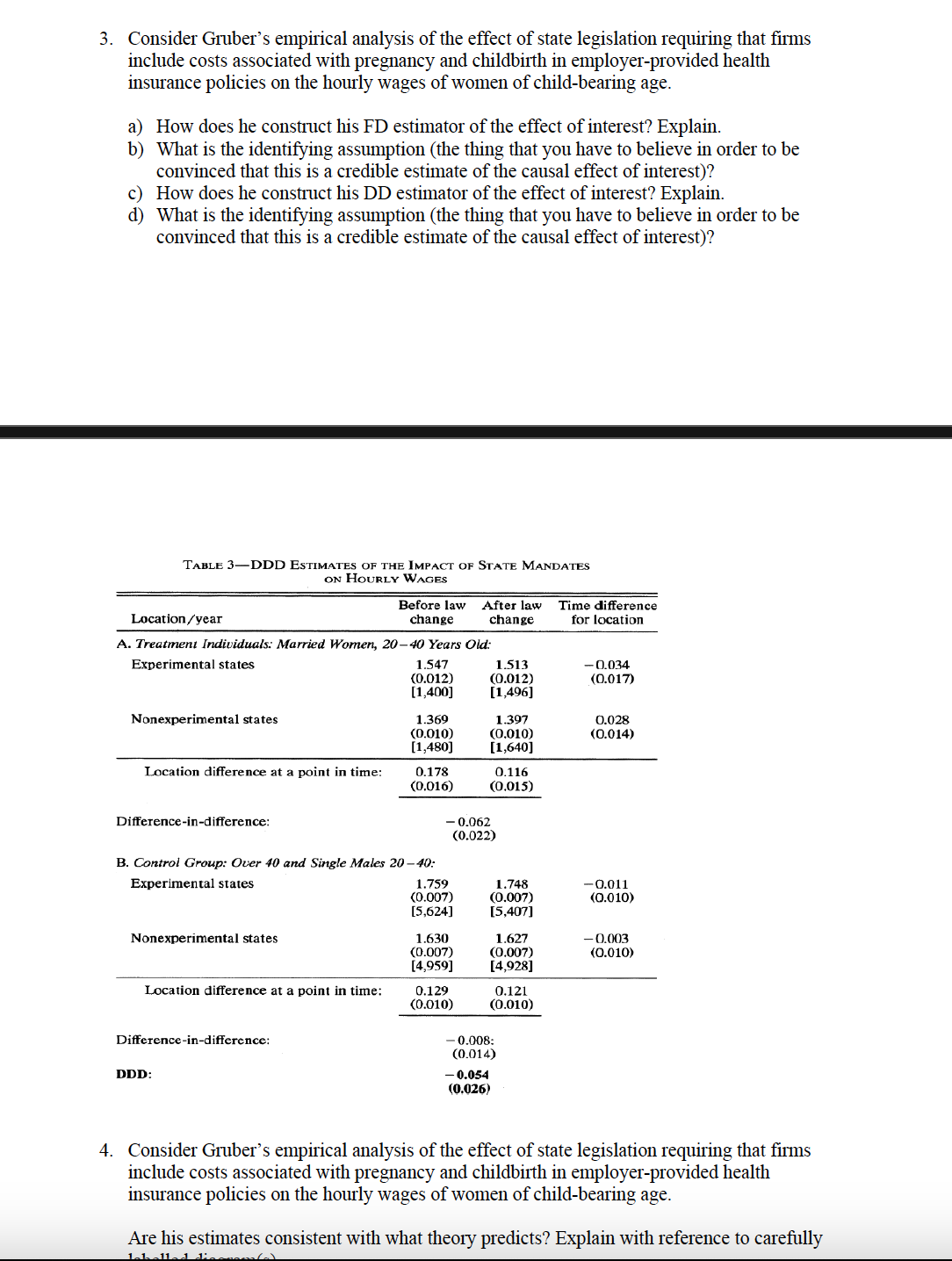 mothers who take time off after the birth of a child. Assume