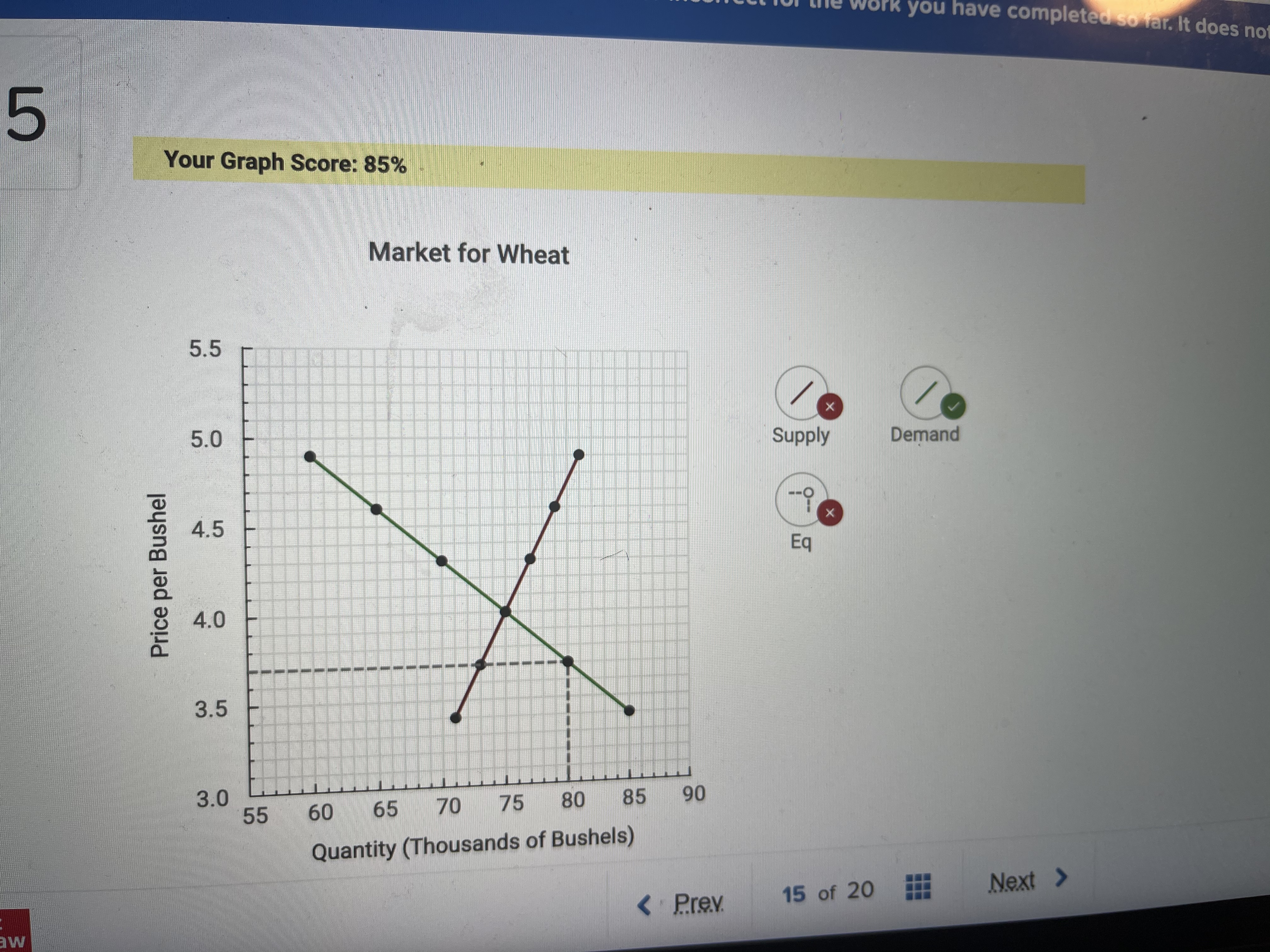 work you have completed so far. It does not 5 Your