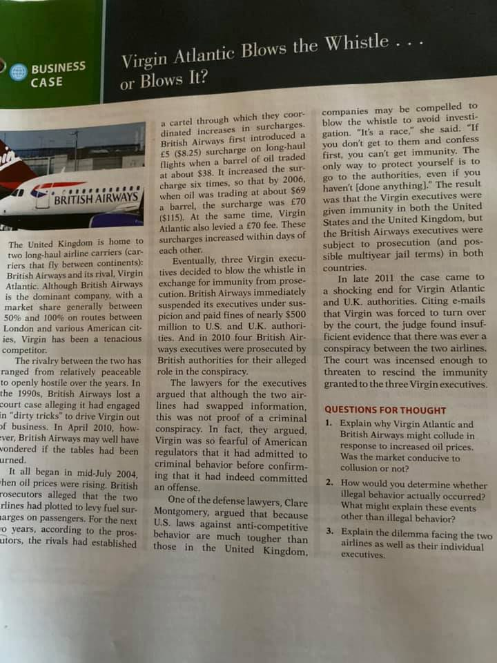 and an oligopolistic market. Discuss how these characteristics change the perfectly competitive