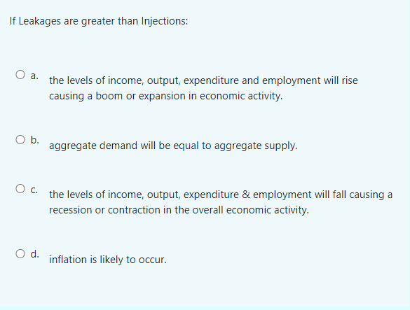 unemployment. O d. microeconomics concentrates on individual markets while macroeconomics focuses primarily