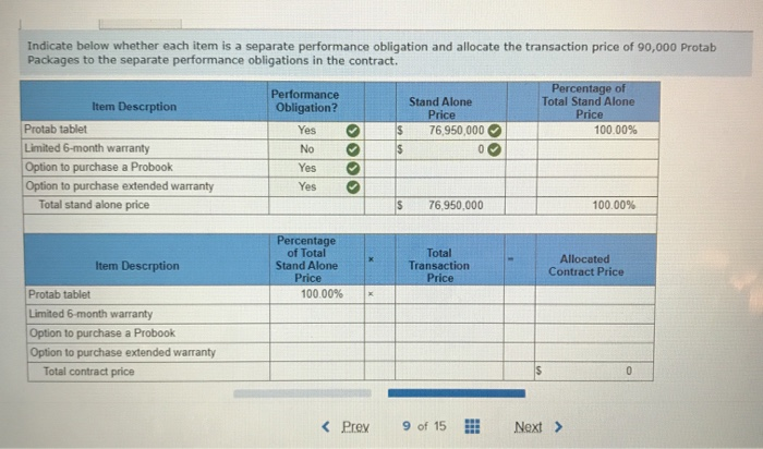 sales price of a Protab Package includes the following: One Protab computer,