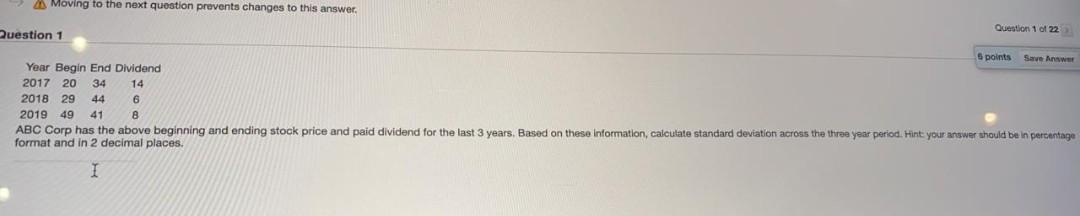 Please solve this problem Moving to the next question prevents changes