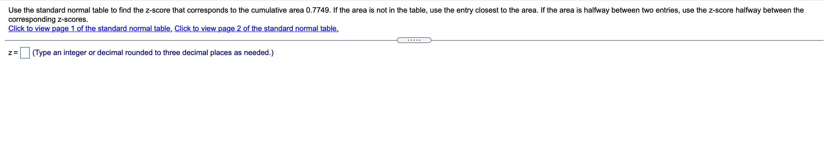 The chart has horizontal lines drawn at the mean, u, at u